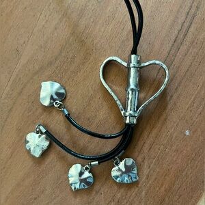 Long heart necklace